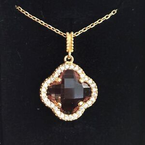 925 Sterling Silver Turkish Zultanite Necklace Jewelry for Women, NEW, Gold